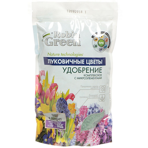 Удобрение для луковичных цветов, минеральное, гранулы, 1 кг, Robin Green