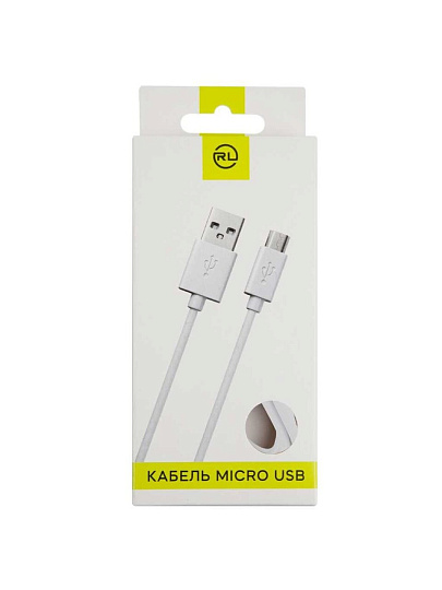 Кабель USB, Red Line, micro USB, 1 м, белый, УТ000008647