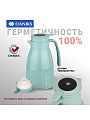 Термос-кувшин пластик, 1 л, Daniks, колба стекло, с датчиком, голубой, ED-100-blue - фото 3