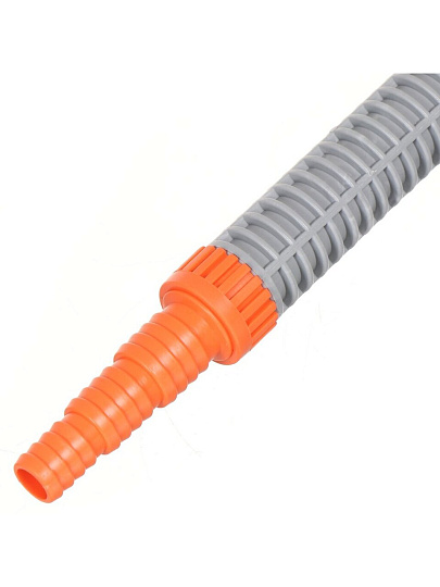 Насадка для полива с лейкой и штуцером, длинная, серая