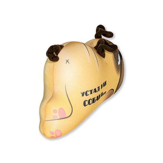 Подушка антистрессовая 25х30 см, Мопс, устал, Штучки к которым тянутся ручки, 21аси78ив-3