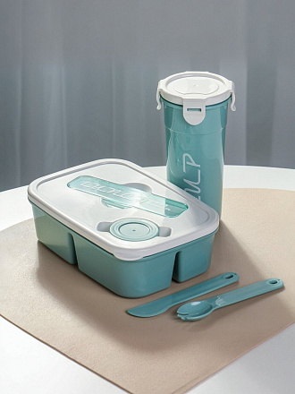 Контейнер ланч-бокс пластик, 20.3х13х7 см, прямоугольный, Y4-9274