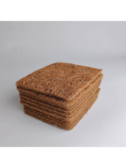 Коврик кокосовый для микрозелени 10 шт, 100х130 мм, Flaxstor