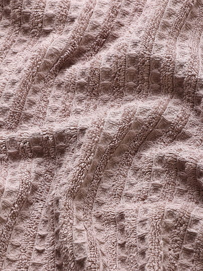 Полотенце банное 70х130 см, 100% хлопок, 450 г/м2, Рельеф, Bravo, бежевое, Узбекистан, м7807_05