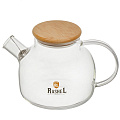 Чайник заварочный стекло, 1 л, с ситечком, с подставкой, RasheL, R8351 - фото 2