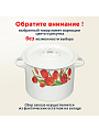 Кастрюля эмалированная сталь, 3.5 л, крышка сталь, цилиндрическая, Сибирские товары, Тюльпаны/Маки, С1612*78/*67/.3*78/3*119 - фото 7
