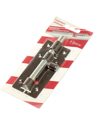 Задвижка дверная, ригель круглый, Секрет-Киров, ЗД-01, 2827, бронза