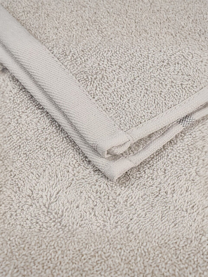 Полотенце банное 50х90 см, 100% хлопок, 420 г/м2, Азия, Silvano, светло-серое, Узбекистан