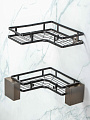 Комплект полок для ванной, 5 пр, черный Y4-9923 - фото 2