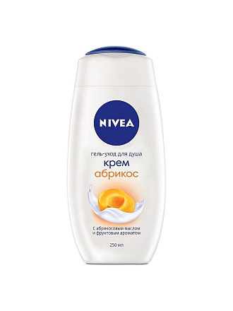 Крем-гель для душа Nivea, Молоко и абрикос, 250 мл