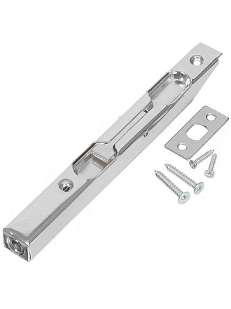 Шпингалет торцевой, ригель круглый, Trodos, 160 мм, 320.15.02, 205045, хром