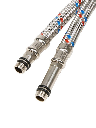 Подводка для воды М10-1/2"х1.2 м, пара, сталь, Еco, Lytcho