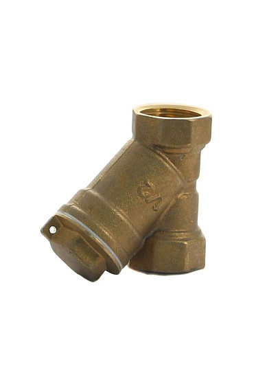 Фильтр косой для воды, 1/2'', 45 °, г-г, латунь, БАЗ