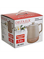 Чайник электрический Delta Lux, DE-1013, 1 л, 1200 Вт, скрытый нагревательный элемент, фарфор - фото 5