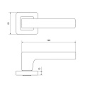 Ручка дверная Аллюр, КОЛОМБО SN (2380), 00011445, матовый никель - фото 3