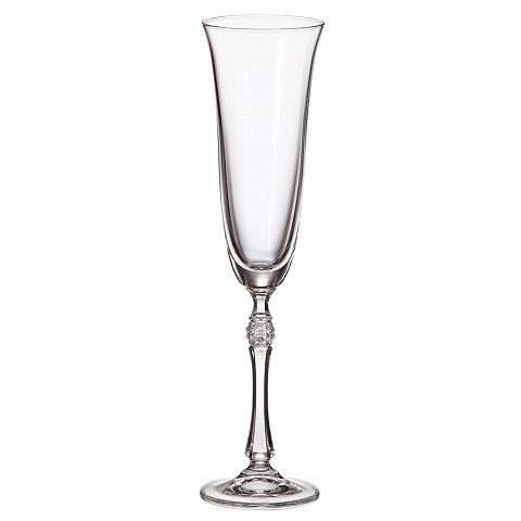 Бокал для шампанского, 190 мл, стекло, 6 шт, Bohemia, Parus, 37828/1SF89/190