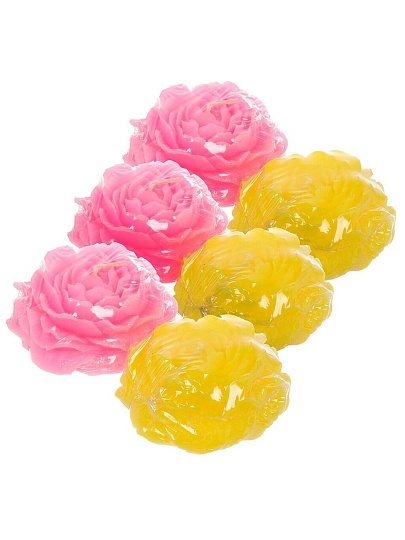 Свеча ароматическая, 3.5х8 см, в ассортименте, Kukina Raffinata, Цветок Пиона, 501391