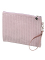 Косметичка 28х18 см, A080004, прямоугольная, застежка молния, розовая