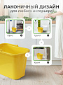 Ведро пластик, 9.5 л, желтое, хозяйственное, со сливом, Idea, М2420 - фото 4