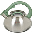 Чайник нержавеющая сталь, 3 л, со свистком, матовый, Daniks, Verde, индукция, матовый, DSC-8803 - фото 5