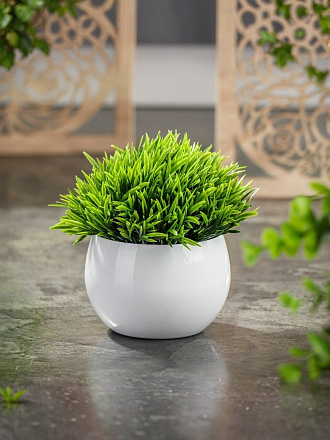 Цветок искусственный декоративный в кашпо, 12 см, Y4-8348