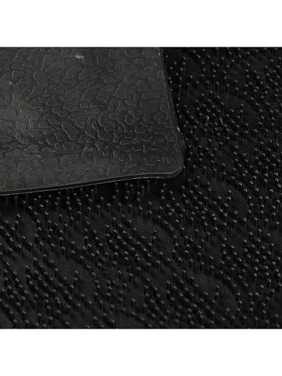 Коврик придверный, 40х60 см, прямоугольный, ПВХ, черный, узор, 92020