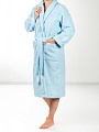 Халат женский, махровый, 100% хлопок, светло-голубой, XL-XXL, 52-54, Silvano