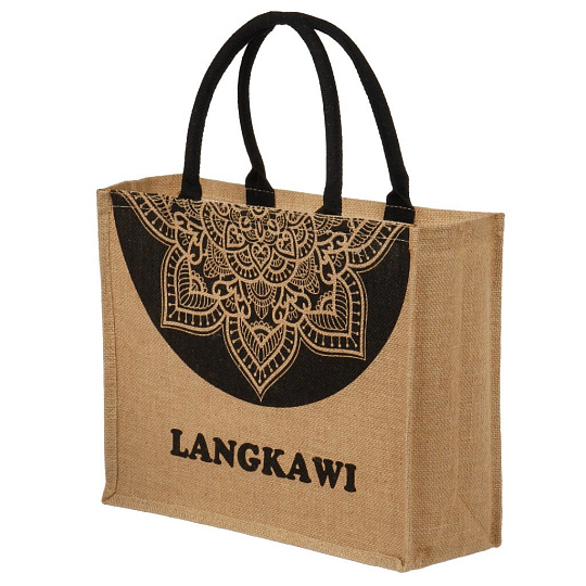 Сумка пляжная 42х33см, джут, Langkawi, C050018