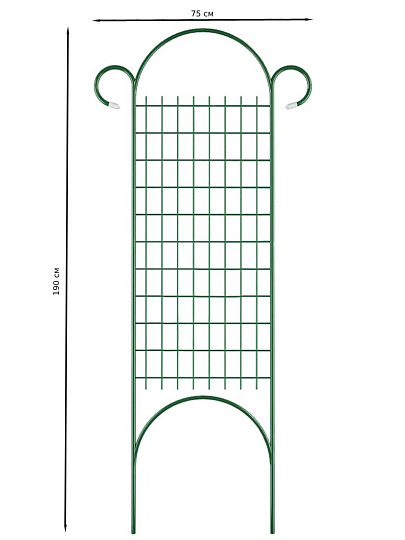 Шпалера для растений, 75х190 см, неразборная, Мелкая решетка