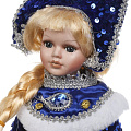 Фигурка декоративная Снегурочка, 40 см, сине-белая, Y4-8445 - фото 3