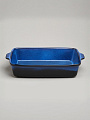 Форма для запекания керамика, 18х32х7 см, 2 л, прямоугольная, Agness, Reactive Blue, 780-130
