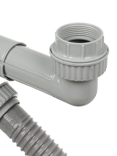 Сифон для мойки, 1" 1/2х40, без выпуска, полипроп, с отвод,с гофрой, NORDFORM Orio, Д-405008