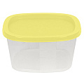Контейнер пищевой пластик, 0.9 л, квадратный, Мультипласт, Пастель, MPG7228