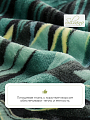 Плед 2-спальный, 180х200 см, велсофт жаккард, 100% полиэстер, Silvano, Пальмовый лист, зеленый, 180/142-CLF/LA - фото 4
