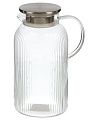 Кувшин боросиликатное стекло, 1.9 л, прозрач, Грани, крыш-фильтр, Y4-11033