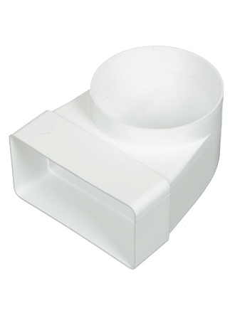 Уголок вентиляционный пластик, установочный диаметр 100 мм, 60х120 мм, Event, 60120СК100ФП