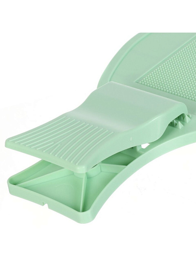 Доска разделочная пластик, для рыбы, 50х18х4 см, зеленая, овальная, Y4-8039