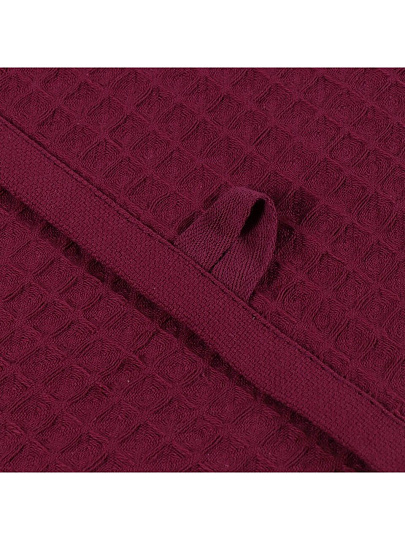 Полотенце кухонное вафельное, 40х60 см, 270 г/м2, 100% хлопок, Barkas, Эльза, сливовое, Узбекистан