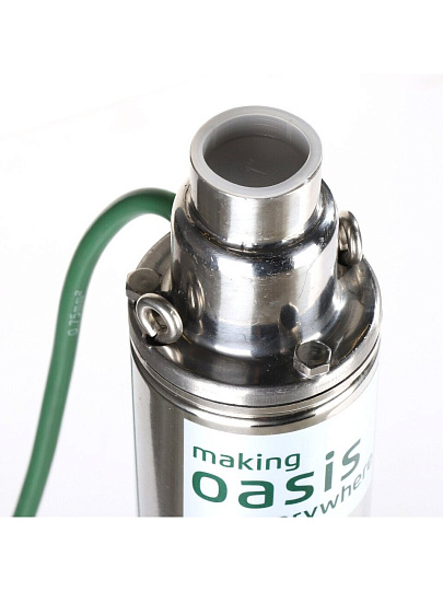 Насос погружной винтовой, Oasis, 1 '', 20 м, 670 Вт, диаметр 75 мм, глубина погружения 50 м, максимальный напор 60 м, 1.5 м³/ч