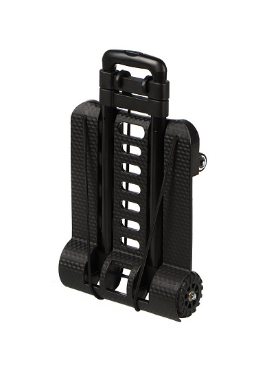 Тележка хозяйственная 30х41х107 см, металл, 80 кг, вездеходная, выдвижная ручка, складная, T007