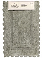 Коврик для ванной хлопок, 0.5Х0.8 м, ажурный край темно-серый, Silvano, Лиона