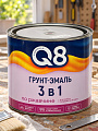 Грунт-эмаль Formula Q8, по ржавчине, алкидная, вишневая, 1.8 кг