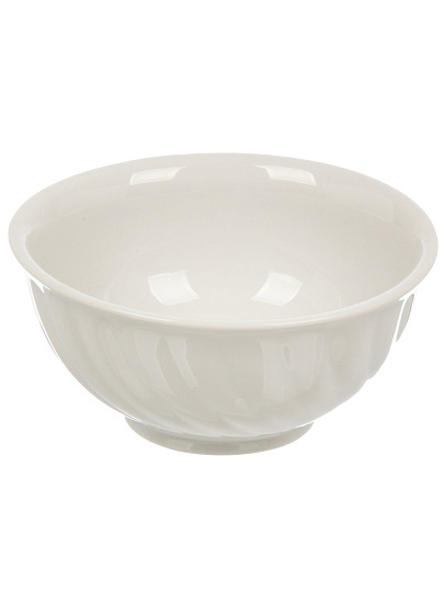 Салатник фарфор, кругл, 14 см, 0.4 л, Голубая роза Белый, Дулевский фарфор, 01730