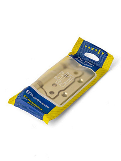 Петля накладная для деревянных дверей, Vanger, 100х75х2 мм, P2-G, 27727, золото