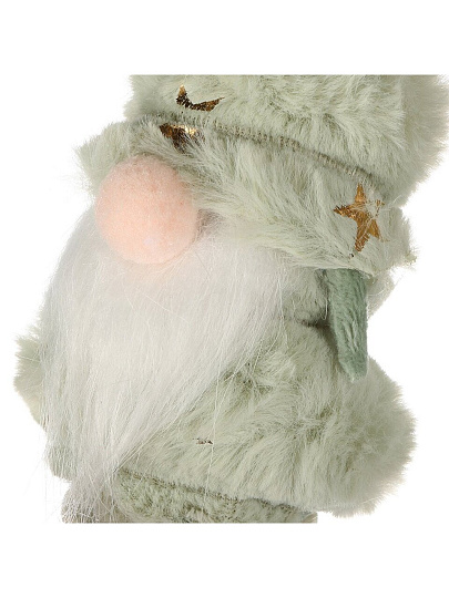 Фигурка декоративная полиэстер, Гномик, 24 см, мятная, мятная, Y4-9413