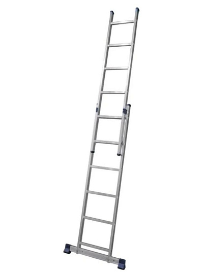 Лестница 2 секции, 6 ступеней, алюминий, 2.52 м, 150 кг, Alumet, 5206