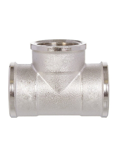 Тройник 1", г-г-г, никель, STI