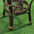 Мебель садовая Сиеста, стол, 50.2х50.2х55.3 см, 2 кресла, подушка коричневая, 100 кг, AI-1808004 - фото 6