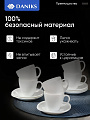 Набор чайный стеклокерамика, 12 предметов, на 6 персон, 150 мл, Daniks, Белый Квадро, FKFB-210, подарочная упаковка - фото 4