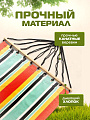 Гамак полотняный, 90х200 см, хлопок, общая длина 280 см, темно-синий, 100 кг, Полоска, LG12 - фото 2